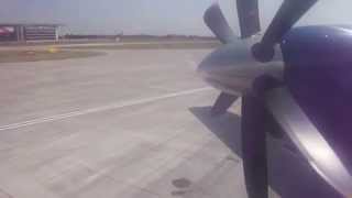 Saab 2000 Turboprop Propeller Optical Illusion [upl. by Eelyac]