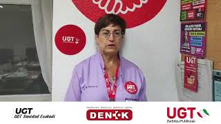 Gracias a UGT hemos conseguido abrir nuevas puertas al desarrollo profesional en Osakidetza [upl. by Htenywg]