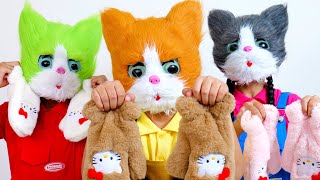 Three Little Kittens  Kids Songs amp Nursery Rhymes Gemma Lisa and Sophia [upl. by Mil]