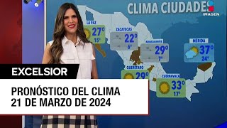 Clima para hoy 21 de marzo de 2024 [upl. by Vinny]