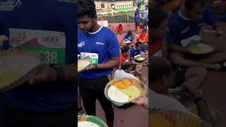 Hyderabad half Marathon 2024  we run 5k vlog marathon hyderabadmarathon runningmotivation run [upl. by Ellenehc]