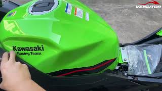 Installation of Kawasaki Ninja 400 LED Headlight with DRL High Low Beam 201823 [upl. by Avigdor]