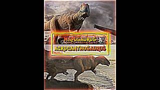 Mapusaurus vs Acrocanthosaurus paleontology dinosaur wisedit vs mapusaurus acrocanthosaurus [upl. by Aronle]