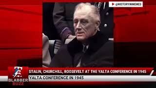 Stalin Churchill Roosevelt At The Yalta Conference In 1945 [upl. by Marris844]