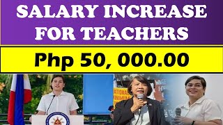 GOODNEWS SALARY INCREASE FOR TEACHERS Php 50 00000 wildtvoreg salaryincrease salaryhike [upl. by Fawcett164]