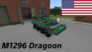 How To Build The M1296 Dragoon In Minecraft 151 [upl. by Bertrando]