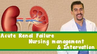 Acute Renal Failure Nursing management amp Interventions [upl. by Dorkas]