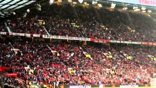 United fans sing for Nemanja Vidic [upl. by Radman611]