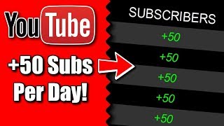 How to Get More Subscribers Fast Real Subscriber HACK 50 Subscribers A Day [upl. by Emmalynne]