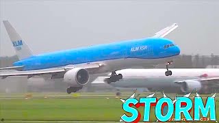 THE CRAZIEST STORM PLANE LANDING ULL EVER SEE  Storm Darragh [upl. by Jacobine765]