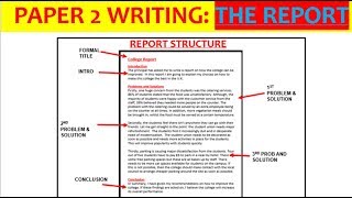 REPORTS  Paper 2 writing exam EDUQAS GCSE English Language [upl. by Allerym]