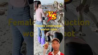 Female construction worker robotshorts japan risas korea construction india work female wow [upl. by Pattie]