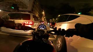 London by night 🇬🇧 Triumph StreetSpeed Twin 900cc Bonneville 4k [upl. by Edmond]