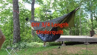 DIY Hammock Under Quilt Costco Blankets [upl. by Georgy]