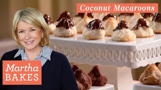 Martha Stewart’s Coconut Macaroons  Martha Bakes Recipes  Martha Stewart [upl. by Aikyt]