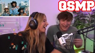 QSMP Slimecicle reacts to LES JONES  BURGERS ft Baghera [upl. by Yggep]