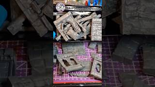 Free Buildings Made From Warhammer Sprues theoldworld terrain warhammer miniaturepainting [upl. by Nnylrats]