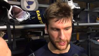 Blues star Alexander Pietrangelo talks about Game 2 vs Blackhawks [upl. by Segal]