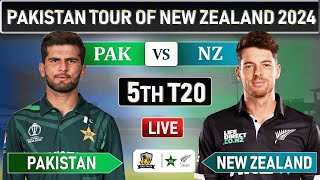 PAKISTAN vs NEW ZEALAND 5th T20 MATCH LIVE COMMENTARY  PAK vs NZ LIVE  NZ BATTING [upl. by Nnayt]