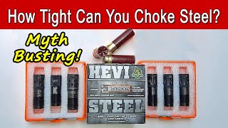 What Is The Best Choke For Steel Shot – How Tight Is Too Tight HEVI Steel Pattern Test [upl. by Atinuhs]