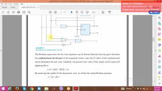 Digital Electronic 2nd LecturerANALYSIS OF CLOCKED SEQUENTIAL CIRCUITS [upl. by Trista]