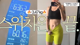 총 1754 kg 감량 먼저 하차합니다  스위치온 팁 amp 추천비추천 이유  4주차 후기  3주차 반복  눈바디 인바디 포함  24시간 단식 다이어트 [upl. by Mervin]