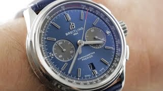 Breitling Premier B01 Chronograph 42 AB0118A61C1P1 Luxury Watch Review [upl. by Aenil]