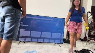 Unboxing 65” 4k HD SKYWORTH EYE CARE TV [upl. by Waers]