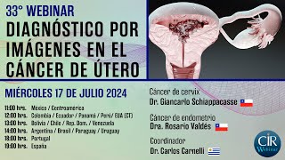 Diagnóstico por Imágenes en el Cáncer de Útero  33º Webinar [upl. by Neellek521]