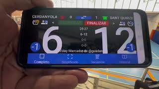 CV SANT QUIRZE VS CV CERDANYOLA 2set [upl. by Jer]