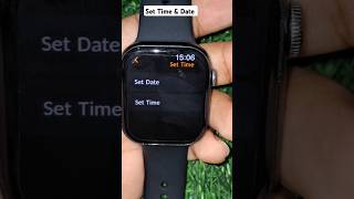 How To Set Time In Smartwatch shorts timesetting shortfeed [upl. by Mackintosh]