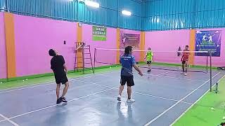 MABAR🔥 Aji Alfian vs Taufik Ryan badmintonmania [upl. by Einwahr733]