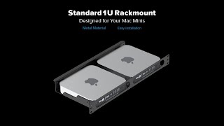 UCTRONICS Mac Mini Rack Mount 19quot 1U Rackmount Supports 2 Units of Mac Mini M1 and Previous Models [upl. by Baum]