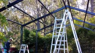 How to install a Stratco Heritage Gable  Adaptit Group  Grandchester Queensland [upl. by Akym]