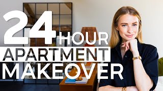 24 HOUR APARTMENT MAKEOVER  NEW YORK LOFT STYLING  EPISODE 1 [upl. by Anyal290]