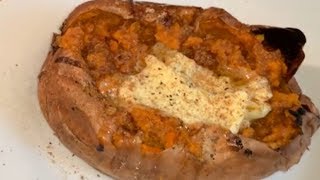 How to make A Baked Sweet Potato [upl. by Mechling]