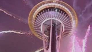 Space Needle Lights Up Sky [upl. by Yrmac455]