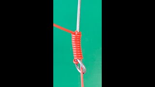 Snell with loop  easy amp strong fishing knot for tying a hook  how to tie video tutorial [upl. by Ocsirf]