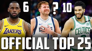 OFFICIAL Top 25 Players In The NBA Right Now [upl. by Jadda]