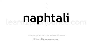 How to pronounce Naphtali  English pronunciation [upl. by Yuille462]