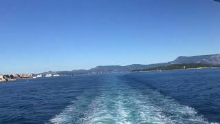 Ferry from Corfu to Igoumenitsa [upl. by Enimrej]