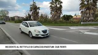 INCIDENTE AL RETTIFILO DI CAPACCIO PAESTUM DUE FERITI [upl. by Jonas]