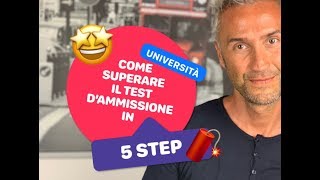 COME SUPERARE IL TEST D’AMMISSIONE test di ammissione medicina test di ammissione ingegneria [upl. by Doownil]