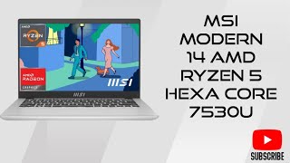 MSI Modern 14 AMD Ryzen5 hexa core msi flipkart msi laptop [upl. by Tema586]