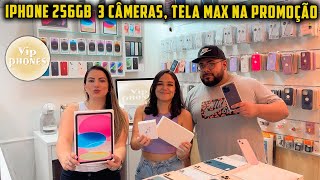 IPHONE 256 GB 3 CÂMERAS E TELA MAX NA PROMOÇÃO  VIP PHONES [upl. by Ylhsa]