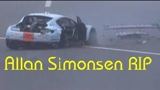 Le Mans 24hrsALLAN SIMONSEN Crash Died RIP 22062013 Accidente de Allan Simonsen [upl. by Retnyw958]