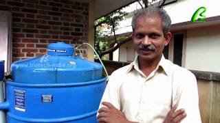 Biogas from kitchen waste  Biotech Domestic bio gas plant helps saving LPG [upl. by Werd248]