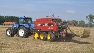 New Holland T6080 amp NH BB950A  loonwerk De Meijer [upl. by Barbour]