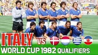 Italy World Cup 1982 All Qualification Matches Highlights  Road to Spain  Azzurri [upl. by Palmore]