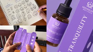 Designing a Logo and Product Packaging  My Design Process Start to Finish [upl. by Manup]